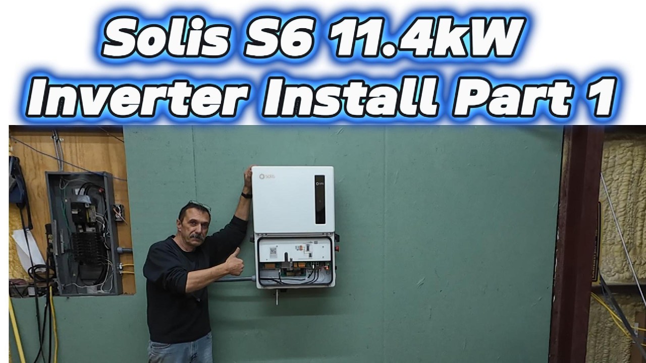 DIY Solis High Voltage S6-EH1P11.4K-H-US Solar Inverter Install Part 1