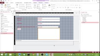 How to create a form in MS Access