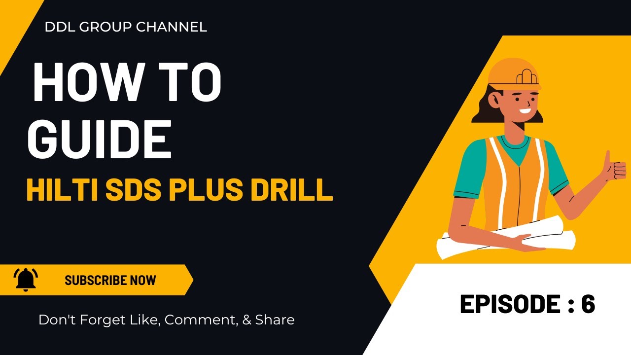 How to use a HILTI SDS Plus Drill - YouTube