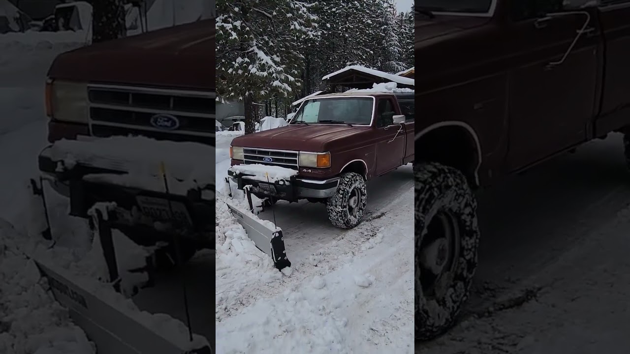 Creepy crawling with manual snow plow