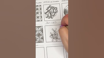 Tangle it up:  How to draw Lazy Eights - A Beginner-Friendly Tangle Pattern #shorts