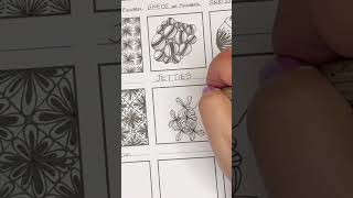 Tangle it up:  How to draw Lazy Eights - A Beginner-Friendly Tangle Pattern #shorts