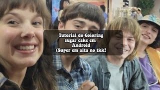 .・Tutorial do coloring sugar cake em Android (esta muito em alta no tik tok) .・