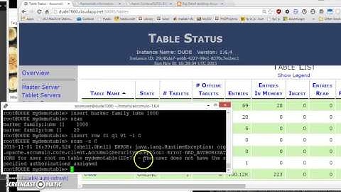 Accumulo NoSQL database presentation - demo
