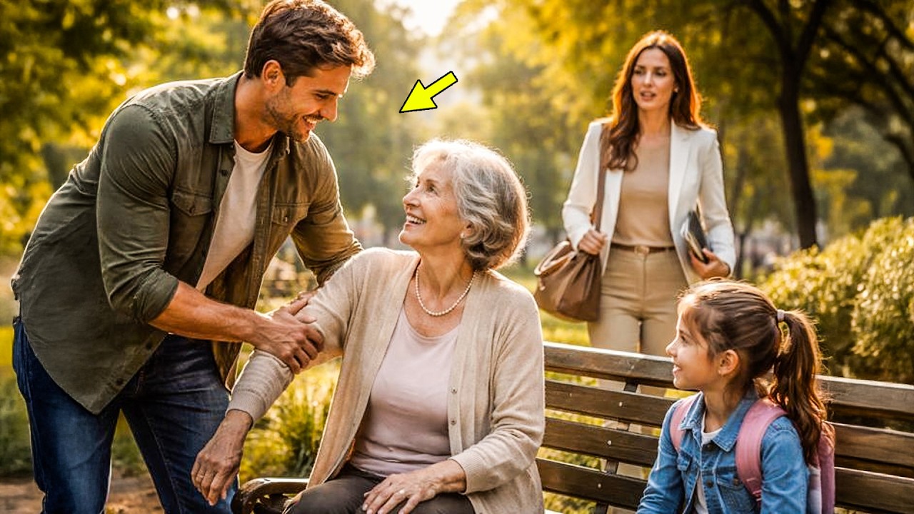 Padre soltero ayuda a anciana a sentarse — luego la CEO dice: 