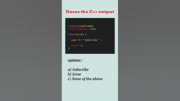 Basic C++ Quiz | learn to code in C++   #programming #cpp #coding #quiz