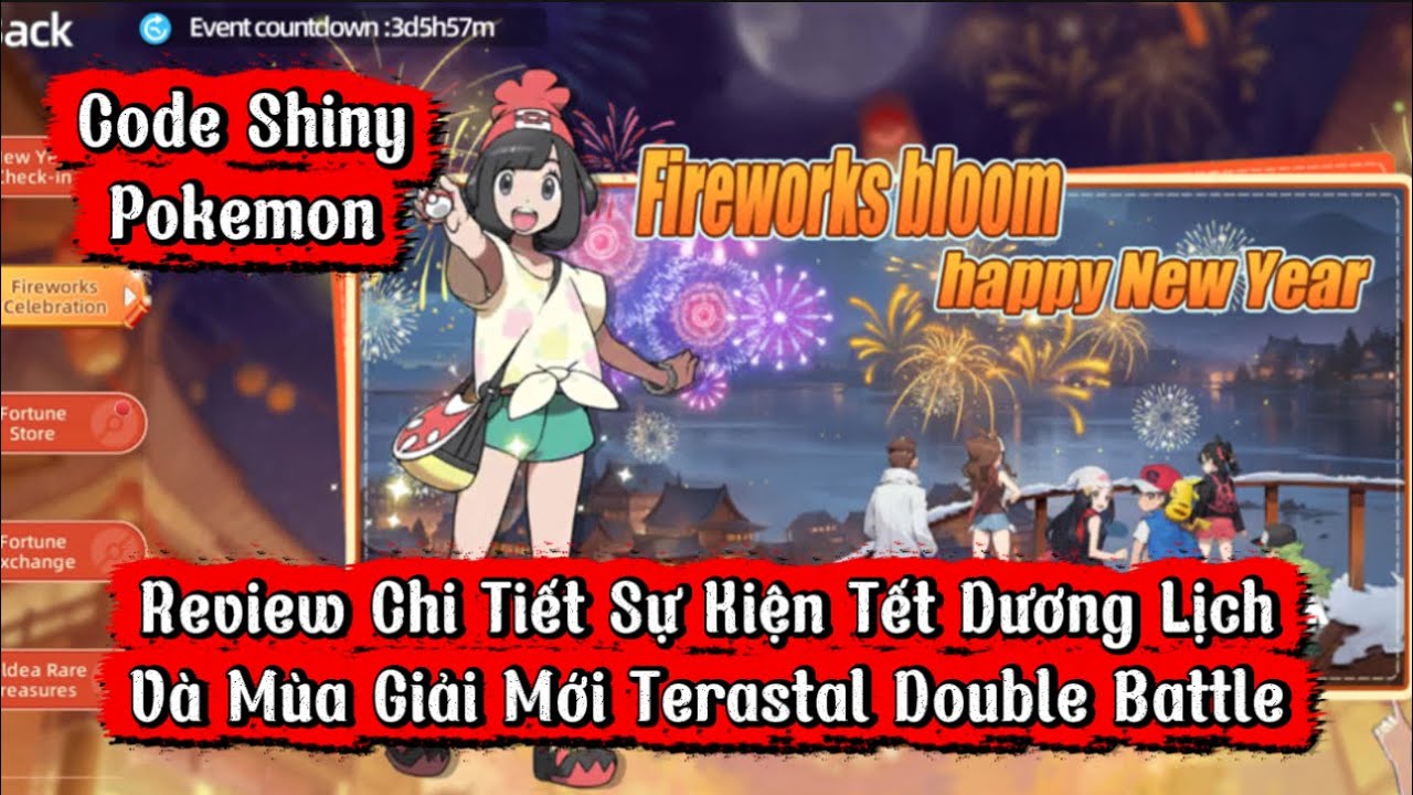 Code Shiny Pokemon Và Review Chi Tiết Sự Kiện Tết Dương Lịch! 