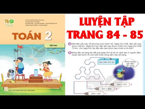Video TOÁN LỚP 2. BÀI 60: LUYỆN TẬP TRANG 84 - 85.SÁCH KẾT... - youtube