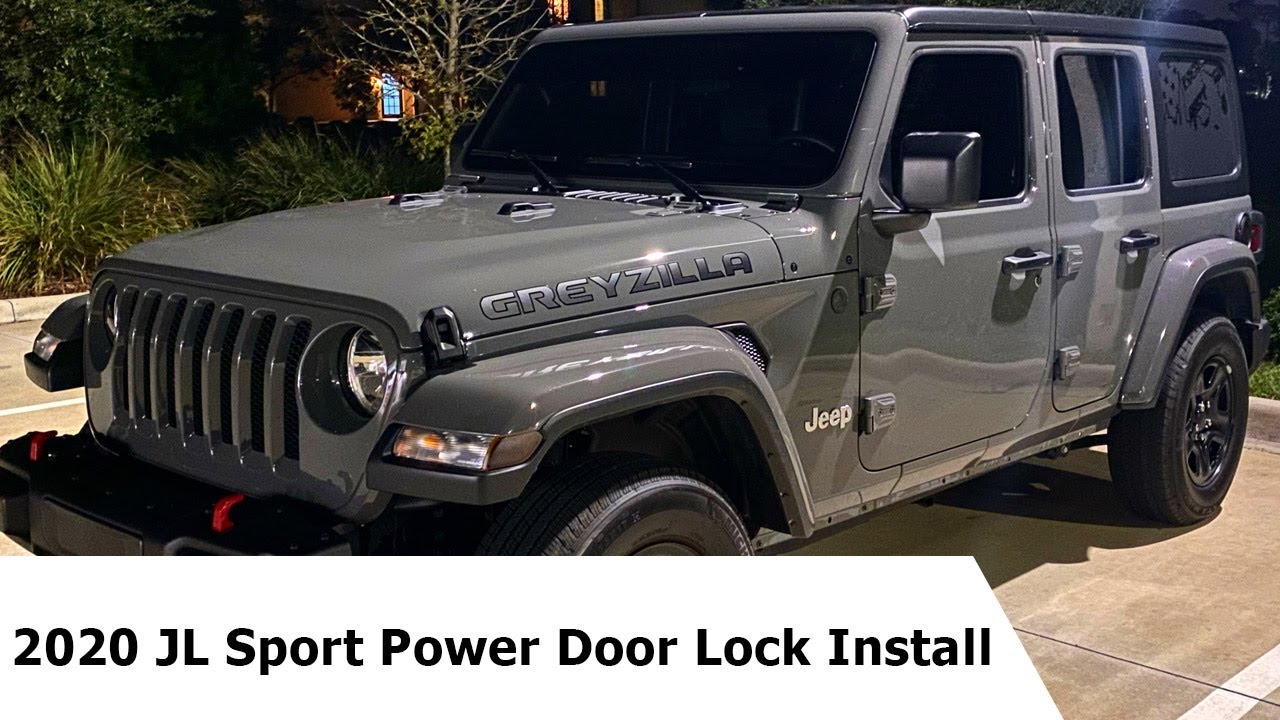 Power Door Lock install on 2020 Jeep Wrangler Sport - YouTube