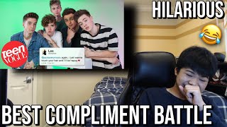 Mixer reacts to Why Don't We Compete in a Compliment battle | Teen Vogue This was too funny