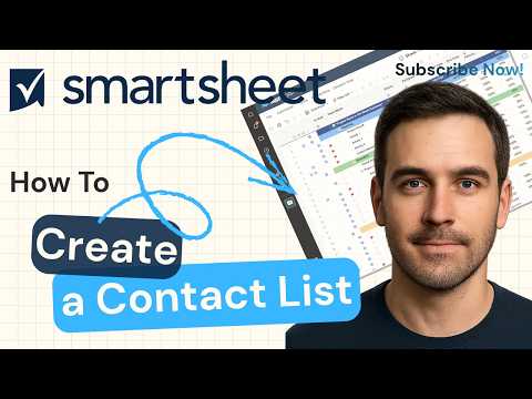 How to Create a Contact List Column in Smartsheet (Step-by-Step Guide) | Smartsheet 2026