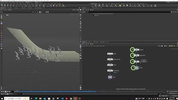 Crowd Simulation in Houdini — follow terrain normal