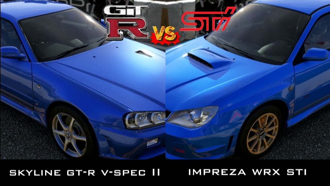 Forza 5 R34 Nissan Skyline VSpec II vs Subaru Impreza