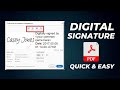 How To Sign PDF with Digital Signature Certificate - in Adobe Acrobat Reader (Quick & Easy)