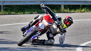 ELBOW DOWN ON A SUPERMOTO?!