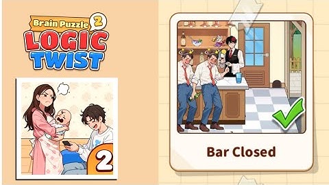 Brain Puzzle 2: Logic Twist Level 45 | bar closed Gameplay