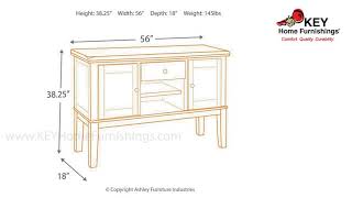 Ashley Haddigan Dining Room Server D596-60 | KEY Home