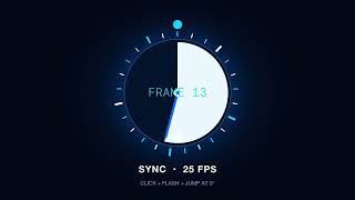 Audio Video Sync Test 25 FPS long-run!