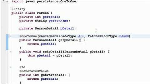 Java Hibernate Tutorial Part  One to One Mapping