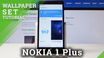 How to Personalize Home / Lock Screen in NOKIA 1 Plus - Change Wallpaper
