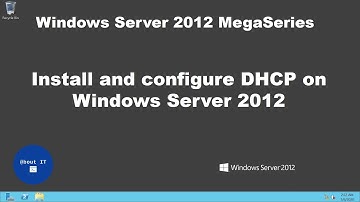 Install and configure DHCP on Windows Server 2012