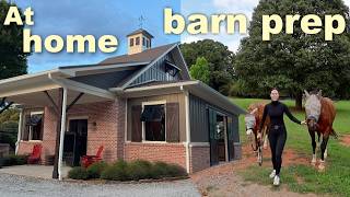 Prepping my barn to leave for a WEEK!!