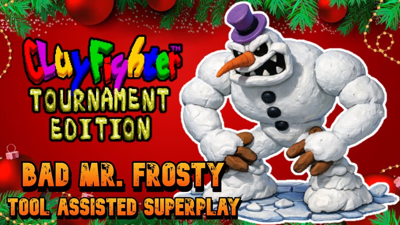 【TAS】CLAYFIGHTER TOURNAMENT EDITION - BAD MR. FROSTY【SNES】