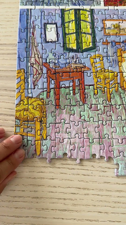 Van Gogh puzzle assembling  #shortsvideo #art #jigsawpuzzle
