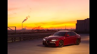 2019 Alfa Romeo Giulia Quadrifoglio / NIGHT POV DRIVE / Okna
