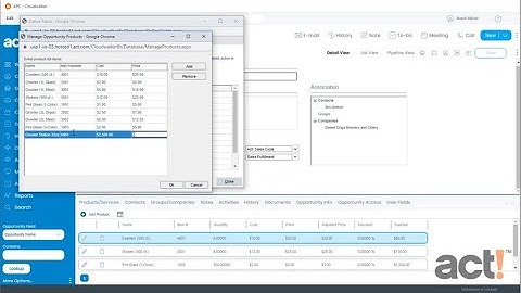 Act! Premium Cloud Training Video - Creating Products