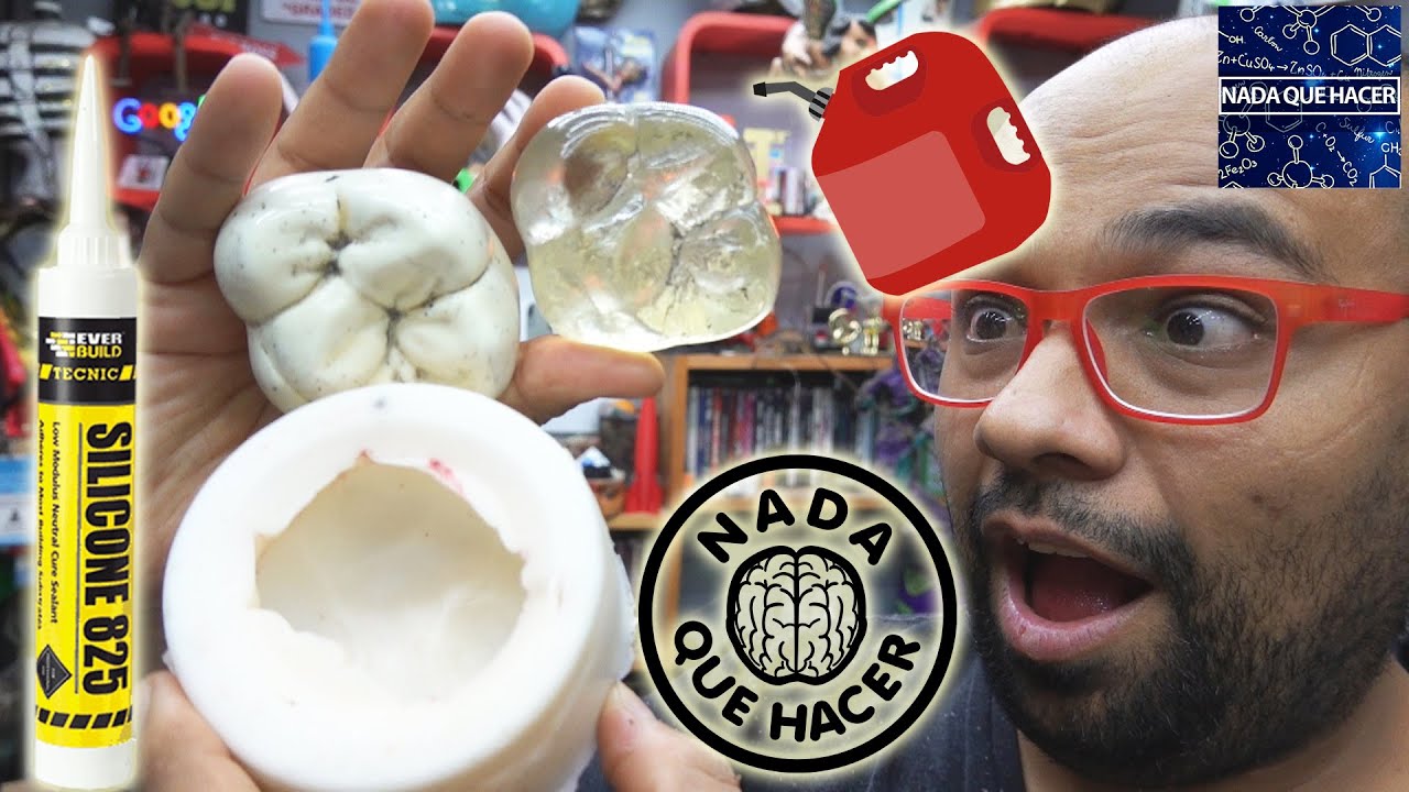 MOLDES DE GASOLINA Y SILICONA COMÚN Y CORRIENTE,ME HICE MUELAS GIGANTES |NQUEH
