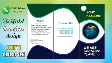 Tri Fold Brochure Design in CorelDraw With CDR | CorelDraw Tutorial |