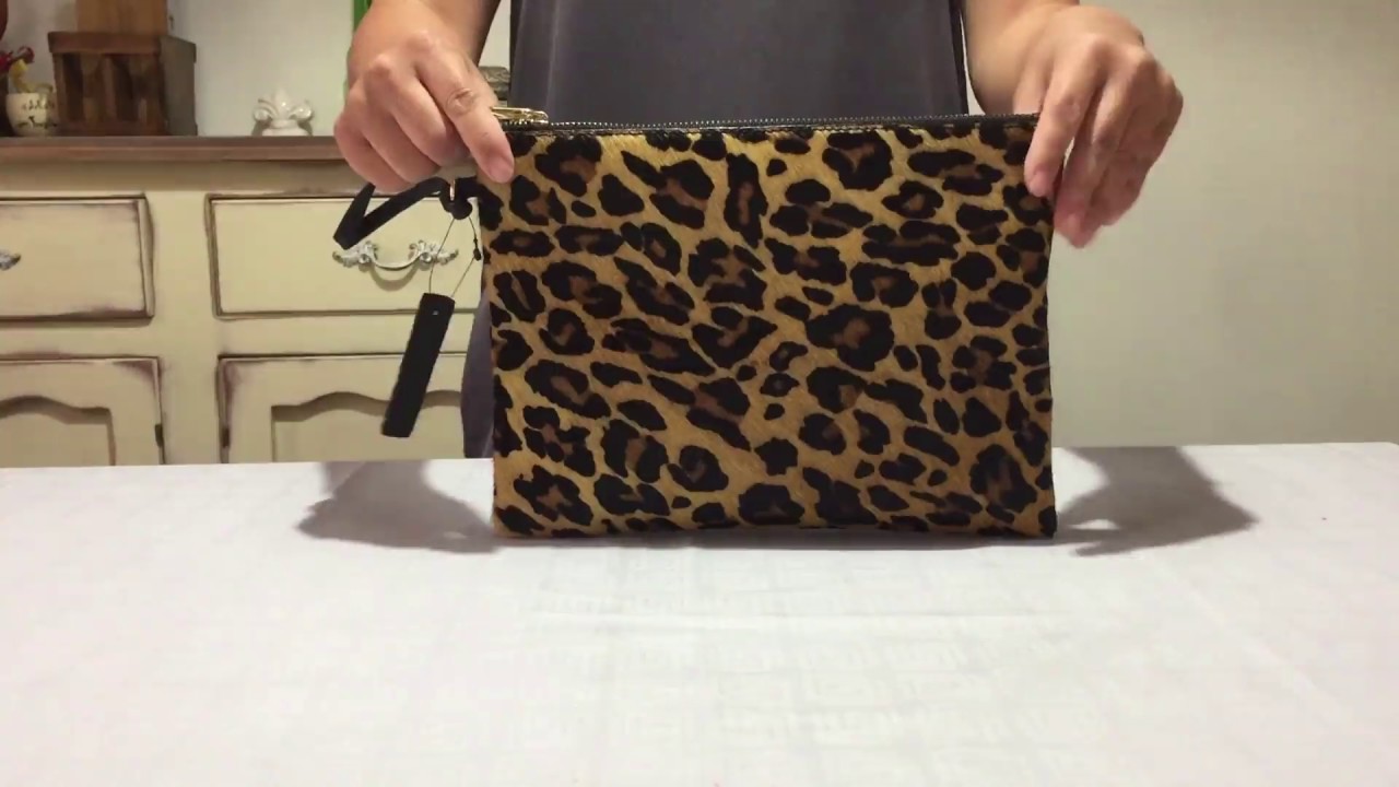 Zara Leather Leopard Clutch Review 