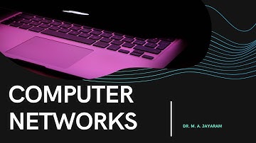 Computer Networks Tutorial-1 || Dr.M.A.Jayaram