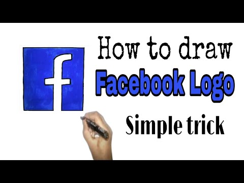 How To Draw Facebook Logo Simple Art And Craft Colour Sketch Drawing Youtube