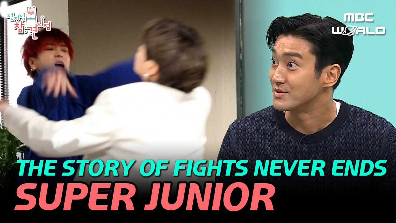 [C.C] THE BANGKOK BATTLE..?! Talking about their true story of physical fight🤣 #SUPERJUNIOR