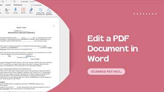 How to Edit a PDF Document in Word (Scanned PDF Incl.)
