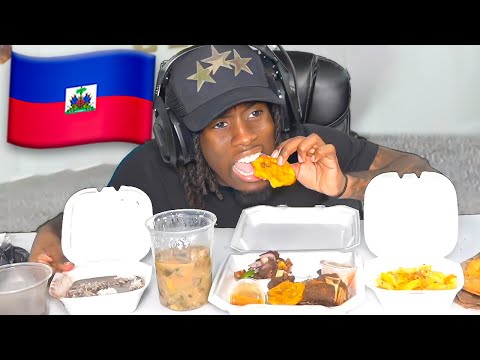 Kai Cenat&#39;s First Time Eating Haitian Food..