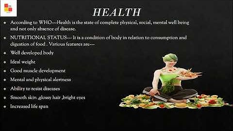 Chapter 4 FOOD,NUTRITION AND HEALTH Class IX Home Science Lectures By Divya Gulati