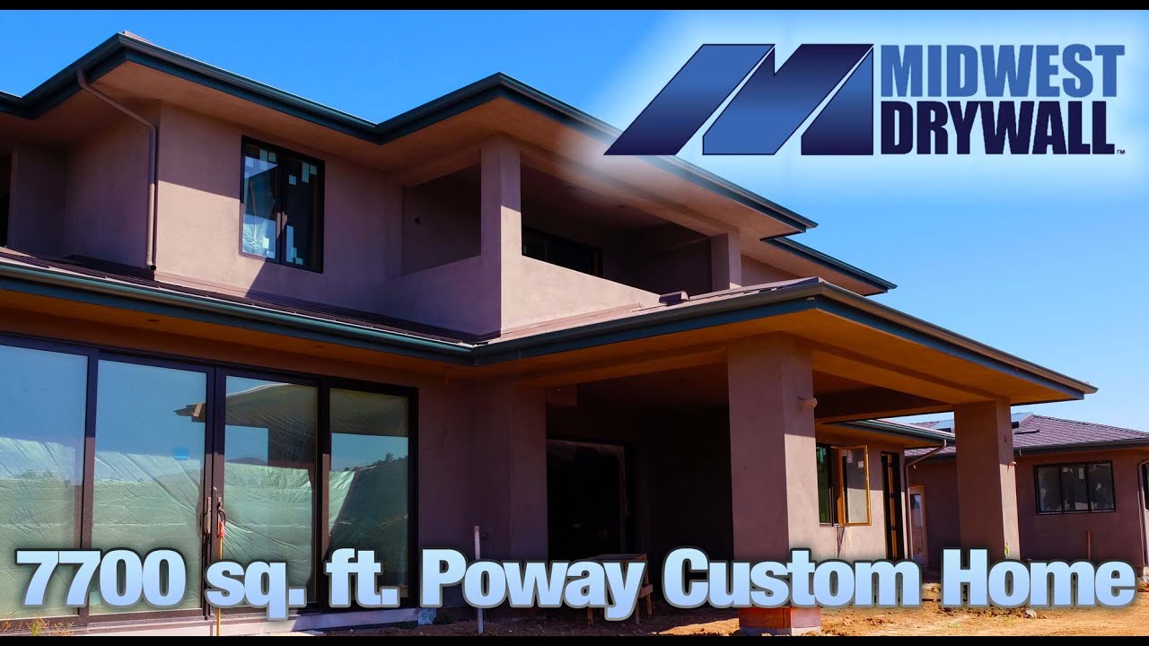 🏠 7700 Sq. Ft. Custom Home Drywall Project | San Diego suburb, CA 🛠️