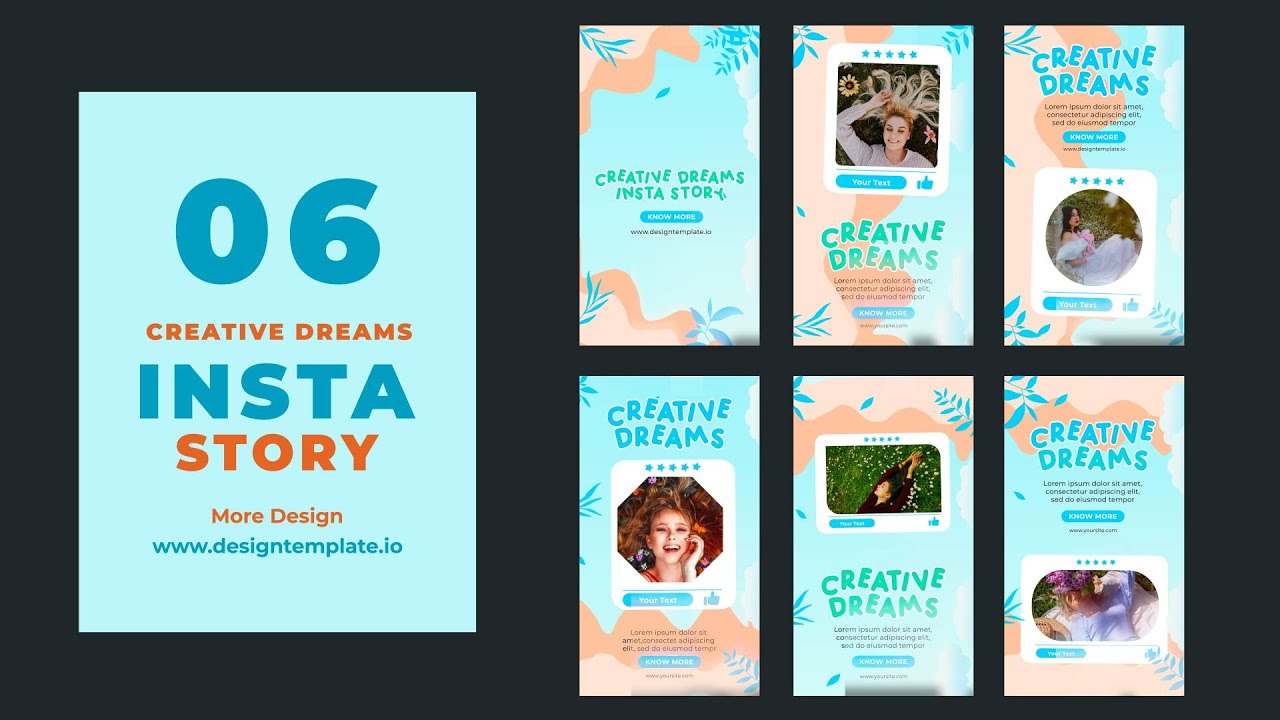 Creative Dream Instagram Story After Effects Template | Design Video Animation | No Copyright