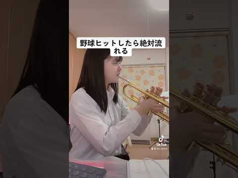 ほんとに野球ヒットしたら流れるらしい Shorts トランペット Trumpet 野球 野球応援 Fyp 吹奏楽