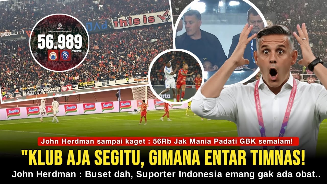 John Herdam Sampai Merinding : Buset Klub aja sampai 56 ribu suporter, gimana Timnas entar?