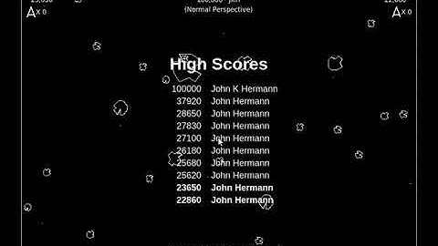 Version 2.0 - Atari-like Asteriods home-brew TCL/TK script.  Original game by Ed Logg of Atari.