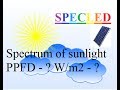 Спектр солнечного света. Измерение мощности светового потока. Спектр солнца.