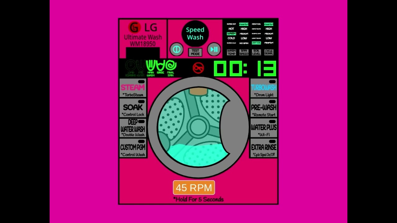 LG Ultimate Wash WM18950 Washing Machine - 