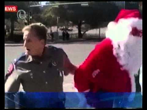 ვანდალიზმისთვის დაკავებული სანტა