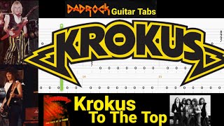 To The Top - Krokus - Guitar + Bass TABS Lesson