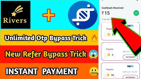 New Refer Bypass Trick ll Otp Bypass h@ck Trick ll Instant Payment With Live Proof ll Redeem 0₹ Only