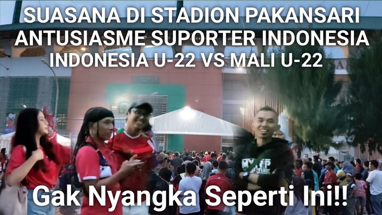 SUASANA TERKINI DARI STADION PAKANSARI! Antusias Suporter Indonesia Bukan Main